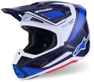 ALPINESTARS Přilba SUPERTECH S-M7 RISE, (modrá/bílá) 2027 vel. 2XL - Motorbike Helmet
