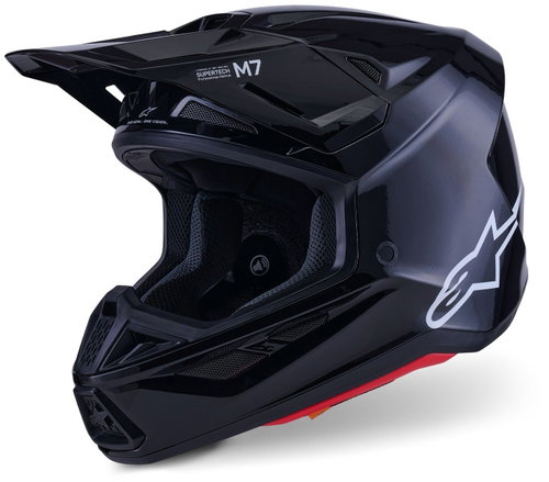 ALPINESTARS Přilba SUPERTECH S-M7 SOLID, (černá) 2027 vel. S - Motorbike Helmet - Main image