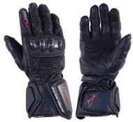 A-PRO TILT BK, black leather motorcycle gloves M - Motorcycle Gloves