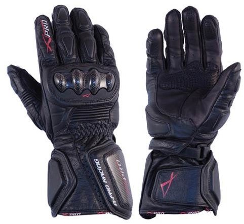 A-PRO TILT BK, black leather motorcycle gloves M - Motorcycle Gloves - Main image