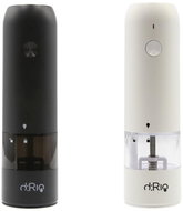 DRIO AKU Electric salt and pepper mill - black and white 2KS - Spice Grinder