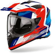 AIROH Přilba BADX-X Airspeed, (modrá/červená lesklá) 2027, vel. XS - Motorbike Helmet