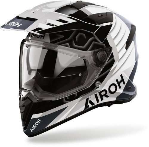 AIROH Přilba BADX-X Cube, (šedá lesklá) 2027, vel. 3XL - Motorbike Helmet - Main image