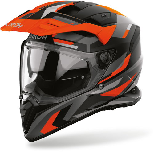 AIROH Přilba BADX-X Glitch, (oranžová matná) 2027, vel. 3XL - Motorbike Helmet - Main image