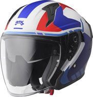 GMS VECTUS ZG11601 open-face helmet matte black/petrol/red S - Motorbike Helmet
