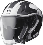 GMS VECTUS ZG11601 open-face helmet black/white L - Motorbike Helmet