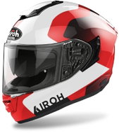 AIROH ST.501 DOCK ST5D55 - red integral motorcycle helmet, S - Motorbike Helmet