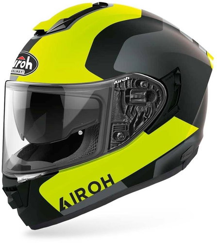 AIROH ST.501 DOCK ST5D31 - yellow integral motorcycle helmet, S - Motorbike Helmet - Main image