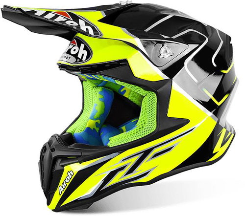 AIROH TWIST CAIROLI MANTOVA TWTCMN16 - off-road yellow moto helmet, XXL - Motorbike Helmet - Main image