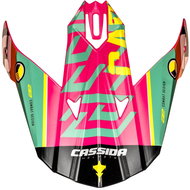 CASSIDA visor for Cross Cup Sonic Junior helmets, children (multicolour) - Helmet Peak
