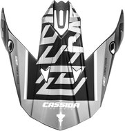 CASSIDA visor for Cross Cup Sonic Junior helmets, children (black matt/grey) - Helmet Peak