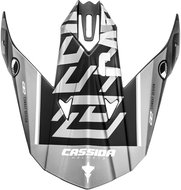 CASSIDA visor for Cross Cup Sonic helmets (black matt/grey) - Helmet Peak