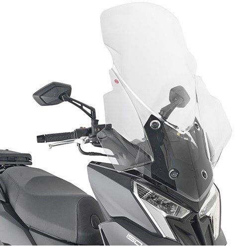 KAPPA 6121DTK clear plexi KYMCO Dink R 125-150 Tunnel / Flat (23-24) - Motorcycle Plexiglass - Main image