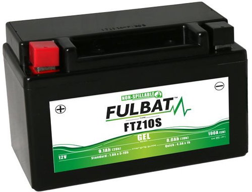 FULBAT Gel battery FTZ10S GEL (YTZ10S) - Motorcycle batteries - Main image