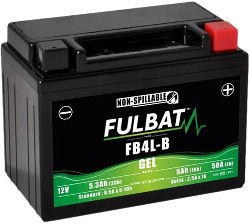 FULBAT Gel Battery FB4L-B GEL (High Capacity) (YB4L-B GEL) - Motorcycle batteries - Main image