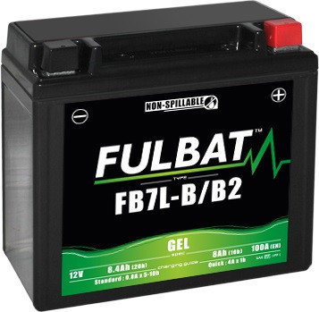 FULBAT Gel battery FB7L-B/B2 GEL (YB7L-B/B2 GEL) - Motorcycle batteries - Main image