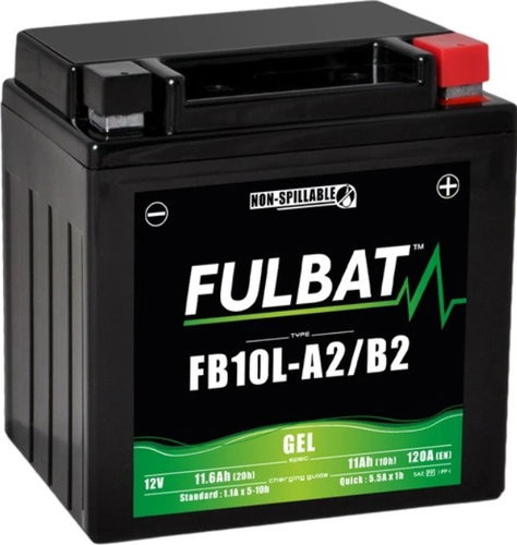 FULBAT Gel battery FB10L-A2/B2 GEL (YB10L-A2/B2 GEL) - Motorcycle batteries - Main image