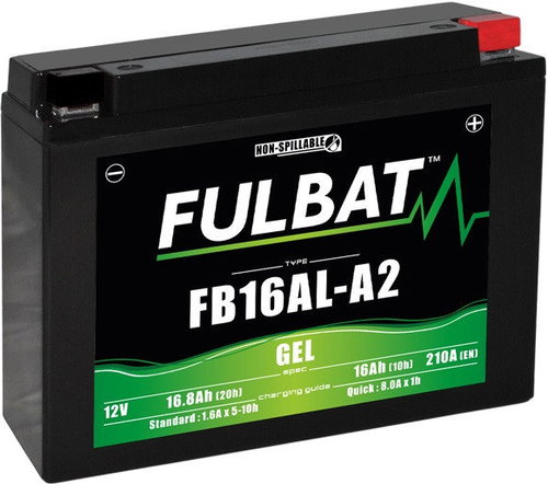FULBAT Gel battery FB16AL-A2 GEL (YB16AL-A2 GEL) - Motorcycle batteries - Main image