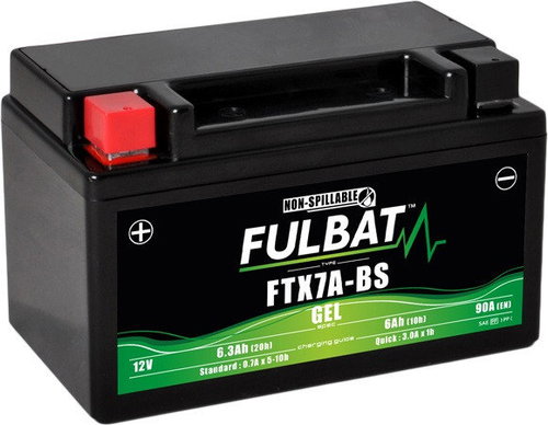 FULBAT Gel battery FTX7A-BS GEL (YTX7A-BS GEL) - Motorcycle batteries - Main image
