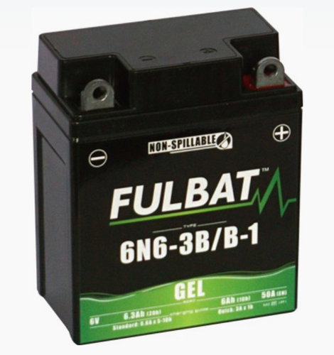 FULBAT Gel battery 6N6-3B/B-1 GEL - Motorcycle batteries - Main image