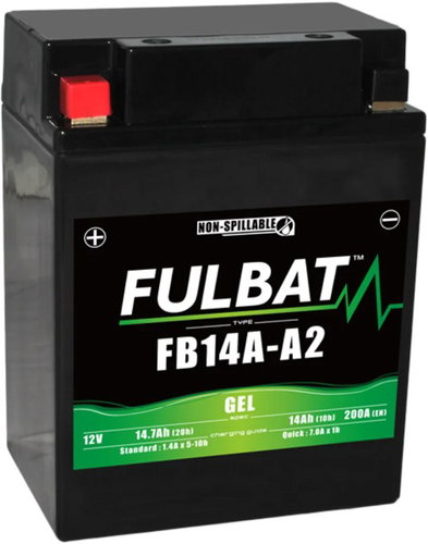 FULBAT Gel battery FB14A-A2 GEL - Motorcycle batteries - Main image