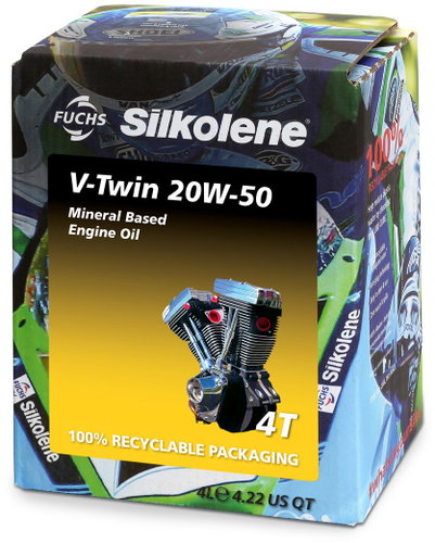 SILKOLENE V-TWIN 20W-50 MINERAL Engine Oil 4L - Motor Oil - Main image