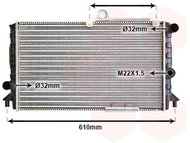 VAN WEZEL radiator, engine cooling 01002005 - Car cooler