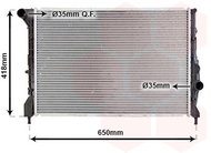 VAN WEZEL radiator, engine cooling 01002083 - Car cooler