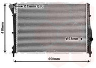 VAN WEZEL radiator, engine cooling 01002084 - Car cooler
