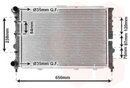 VAN WEZEL radiator, engine cooling 01002114 - Car cooler