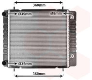 VAN WEZEL radiator, engine cooling 02002082 - Car cooler