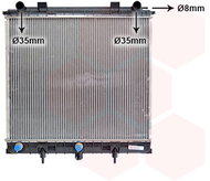 VAN WEZEL radiator, engine cooling 02002132 - Car cooler