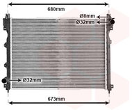 VAN WEZEL chladič, chlazení motoru 02002174 - Chladič auta