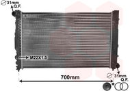 VAN WEZEL radiator, engine cooling 03002124 - Car cooler