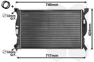 VAN WEZEL radiator, engine cooling 03002201 - Car cooler