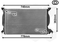 VAN WEZEL radiator, engine cooling 03002206 - Car cooler
