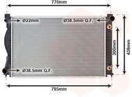 VAN WEZEL radiator, engine cooling 03002236 - Car cooler
