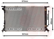 VAN WEZEL radiator, engine cooling 03002291 - Car cooler