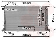 VAN WEZEL radiator, engine cooling 03002309 - Car cooler