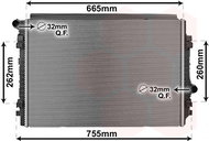 VAN WEZEL radiator, engine cooling 03012711 - Car cooler