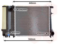 VAN WEZEL radiator, engine cooling 06002081 - Car cooler