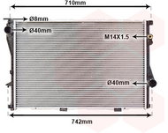 VAN WEZEL radiator, engine cooling 06002202 - Car cooler