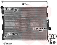 VAN WEZEL radiator, engine cooling 06002278 - Car cooler