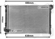 VAN WEZEL radiator, engine cooling 06002314 - Car cooler