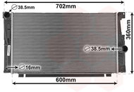 VAN WEZEL radiator, engine cooling 06002700 - Car cooler