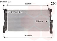 VAN WEZEL radiator, engine cooling 06012703 - Car cooler