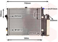 VAN WEZEL radiator, engine cooling 06012711 - Car cooler