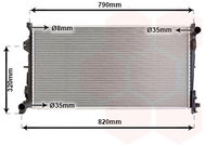 VAN WEZEL radiator, engine cooling 07002092 - Car cooler