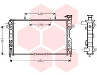 VAN WEZEL radiator, engine cooling 07002117 - Car cooler