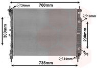 VAN WEZEL radiator, engine cooling 08002067 - Car cooler